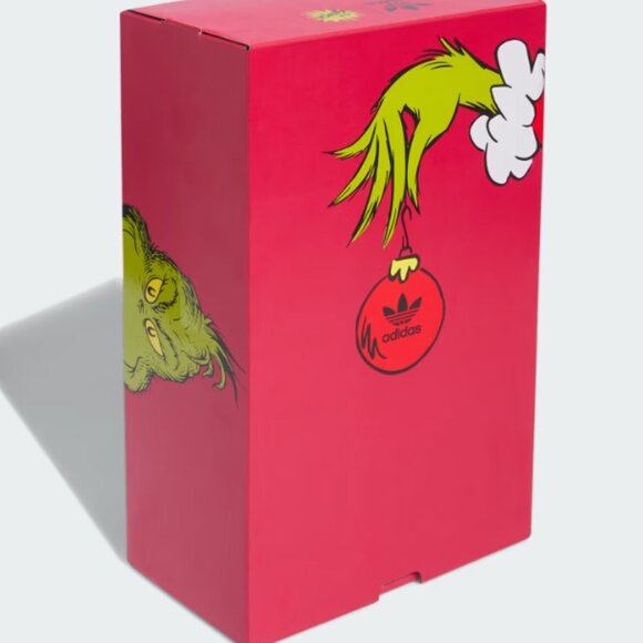 NEW ADIDAS FORUM LOW CL THE GRINCH SHOES in Pink and Red NIB Holiday SALE - Picture 10 of 10